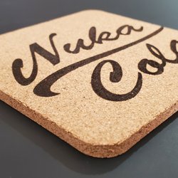 Scorpion Ridge Industries Laser Engraving - We laser engrave cork, these are coasters we made for me.