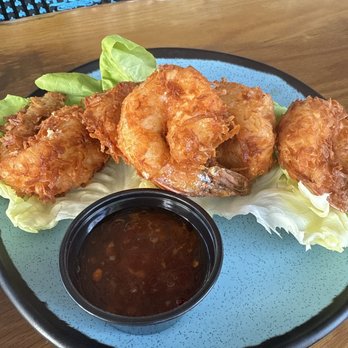 Toasted Coconut at 24 North Hotel - Toasted coconut shrimp - Salad Near Me - Key West, Florida Toasted Coconut at 24 North Hotel - Toasted coconut shrimp - Salad Near Me - Key West, Florida