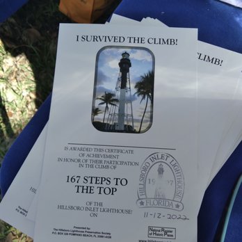 Hillsboro Inlet Lighthouse - I survived the climb - Local Flavor Near Me - Hillsboro Beach, Florida