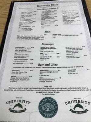 Menu photo 7 University Diner Jacksonville, FL Menu photo 7 University Diner Jacksonville, FL