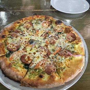 Blue Skye Brewery & Eats - Andouille sausage - Pizza Near Me - Salina, Kansas