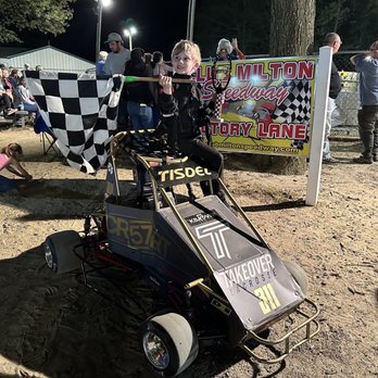 Club Milton Speedway - Victory lane for Noah Tisdel! - Go Karts Near Me - Ellendale, Delaware