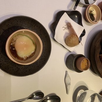 ABaC Restaurante - Onion soup with egg - Spanish Near Me - Barcelona, B