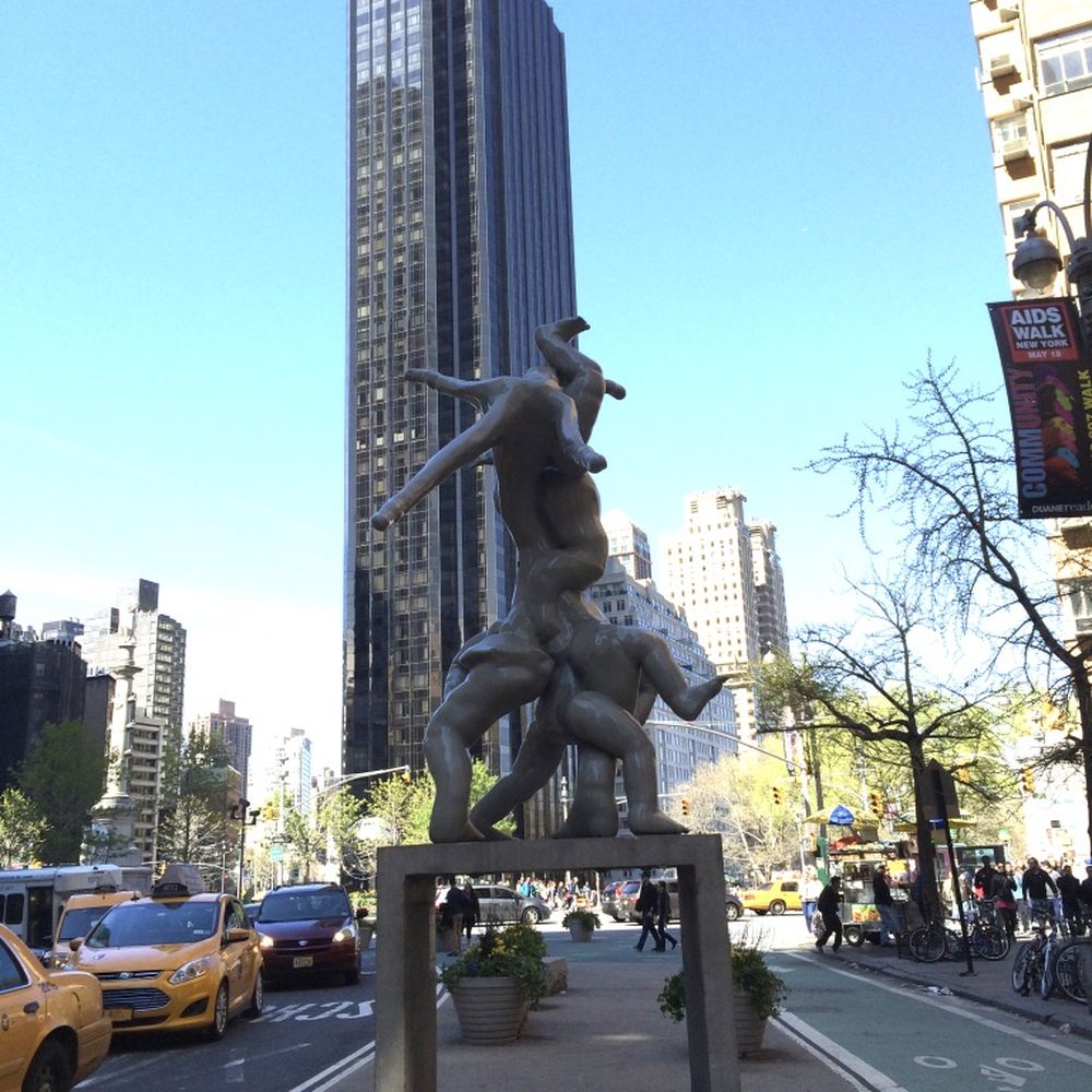 Broadway - Art Work along the Median Posted 01/02/18 - Landmarks & Historical Buildings Near Me - New York, New York