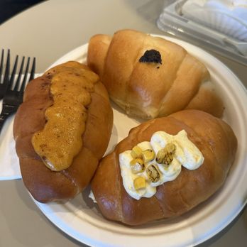 Bakerista - Tomyum salted bread, cream corn salted bread, truffle and mushroom cream sauce - Bakeries Near Me - Orange, California Bakerista - Tomyum salted bread, cream corn salted bread, truffle and mushroom cream sauce - Bakeries Near Me - Orange, California