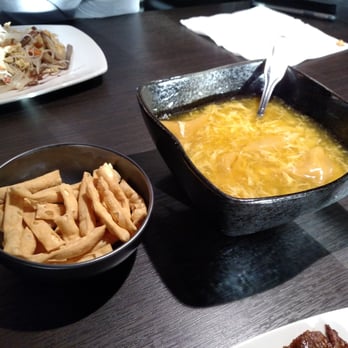 Eabyss - Egg Drop Wonton soup with Crispy add ins. - Asian Fusion Near Me - High Springs, Florida