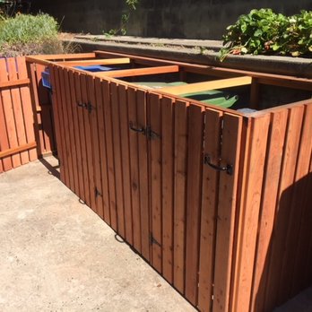 TD Home & Garden Solutions - Redwood trashcan enclosure in Santa Cruz - Handyman Near Me - Scotts Valley, California TD Home & Garden Solutions - Redwood trashcan enclosure in Santa Cruz - Handyman Near Me - Scotts Valley, California