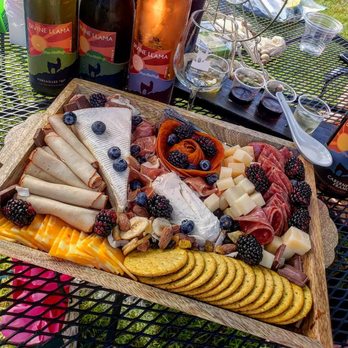 Divine Llama Vineyard - Personal charcuterie board - Wineries Near Me - East Bend, North Carolina
