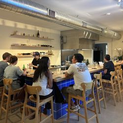 Hiro's Kitchen - Customers, relaxing, and enjoying the food at the counter