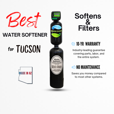 Green Fusion Water Softener Installation - People often ask us what the Best Water Softener for Tucson water is. It's simple: a system made in Arizona specifically for our water supply is the best water softener. Check out the Green Fusion here. Green Fusion Water Softener Installation - People often ask us what the Best Water Softener for Tucson water is. It's simple: a system made in Arizona specifically for our water supply is the best water softener. Check out the Green Fusion here.