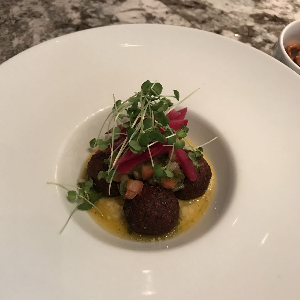 falafel with pickled turnips (tapas) falafel with pickled turnips (tapas)