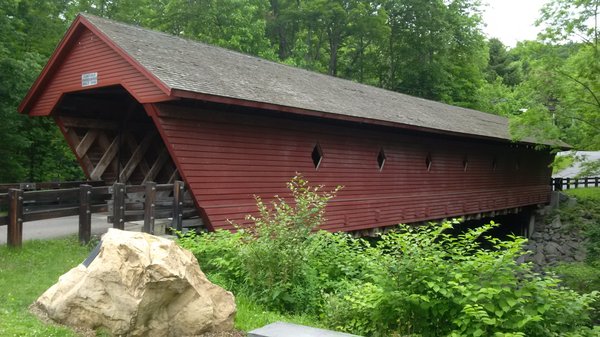 Historic Newfield Covered Bridge by null