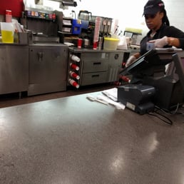 On her phone with gloves on, as if its okay.