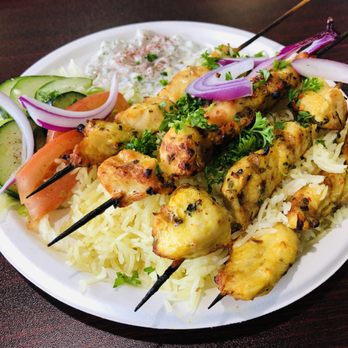 Falafel Town - Chicken Shish Kabob Plate - Halal Near Me - Dublin, California Falafel Town - Chicken Shish Kabob Plate - Halal Near Me - Dublin, California