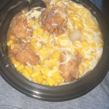 KFC - Asked for a famous bowl with extra nuggets(witch is an up charge)and extra cheese and I got 4 nuggets witch is less thenthe base famous bowl - Chicken Shop Near Me - Locust, North Carolina KFC - Asked for a famous bowl with extra nuggets(witch is an up charge)and extra cheese and I got 4 nuggets witch is less thenthe base famous bowl - Chicken Shop Near Me - Locust, North Carolina