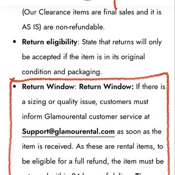 Glamourental - Another screenshot of the original policy, taken on May 1, not April as claimed - Clothing Rental Near Me - Morganville, New Jersey Glamourental - Another screenshot of the original policy, taken on May 1, not April as claimed - Clothing Rental Near Me - Morganville, New Jersey