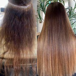 Forever Beauty Salon - My hair before and after