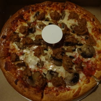 Bristol Pizza - small sausage & mushroom pizza, at Bristol Pizza - Pizza Near Me - Bristol, Connecticut