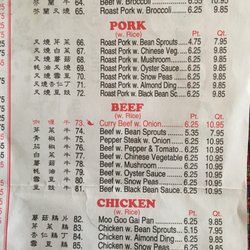 Panda Garden - Broccoli, pork, beef, chicken