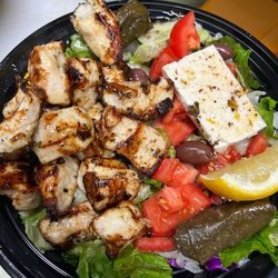 Chicken Feastin - Chicken Souvlaki Platter