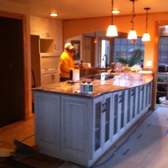 Peninsula Construction Services - This photo is taken in the living room. We have removed the upper cabinets to make the space feel bigger... - General Contractors Near Me Peninsula Construction Services - This photo is taken in the living room. We have removed the upper cabinets to make the space feel bigger... - General Contractors Near Me
