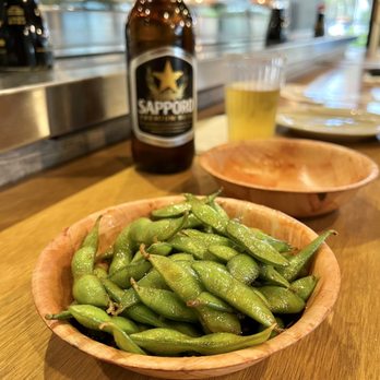 Koko Sushi - Garlic Soy Beans. Firm and full of garlicky flavor. - Sushi Bars Near Me - Mission Viejo, California Koko Sushi - Garlic Soy Beans. Firm and full of garlicky flavor. - Sushi Bars Near Me - Mission Viejo, California