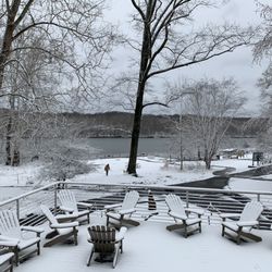 Riverbend Park - Snowfall on the Potomac River at Riverbend Park