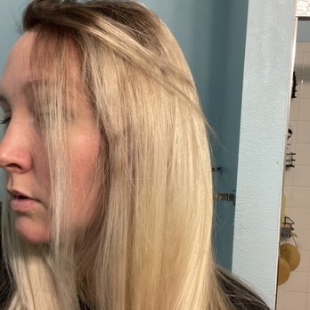 Josh Norton Hair - More stripes from him dying my roots brown - Hair Stylists Near Me - Highlands Ranch, Colorado