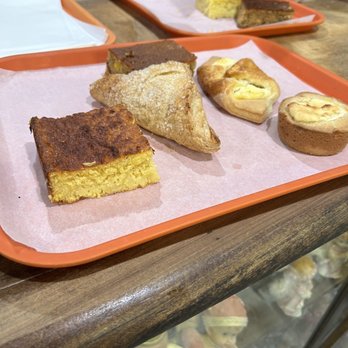 Christians Bakery - a variety of pastries on trays - Bakeries Near Me - Mableton, Georgia