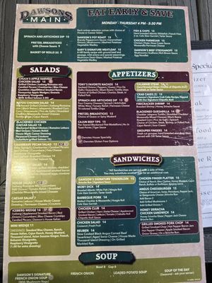Menu photo 2 Dawsons On Main Indianapolis, IN Menu photo 2 Dawsons On Main Indianapolis, IN