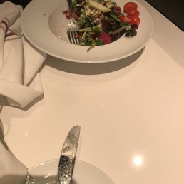 The salad that the manager offered a plastic bag for instead of another container.