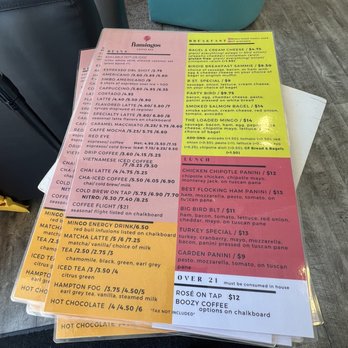 Flamingos Coffee Bar - Menu - Coffee & Tea Near Me - Hampton, New Hampshire