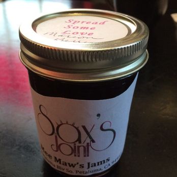 Sax's Joint - Homemade jam for sale - Breakfast & Brunch Near Me - Petaluma, California Sax's Joint - Homemade jam for sale - Breakfast & Brunch Near Me - Petaluma, California