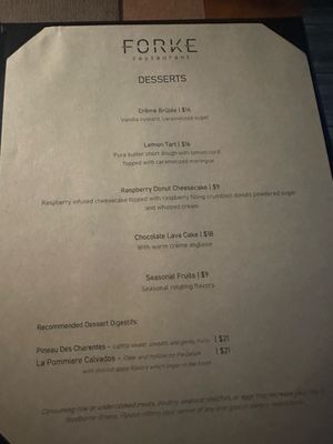 Menu photo 5 Forke Restaurant Las Vegas, NV