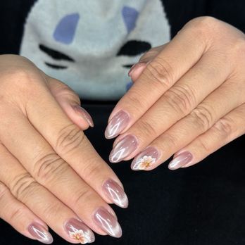 TN Unique Nails & Spa - Diane did a great job on my vacation nails with chrome, cat eye tips, 3D flower, and gel x. Thank you so much I love them. - Nail Salons Near Me - Campbell, California TN Unique Nails & Spa - Diane did a great job on my vacation nails with chrome, cat eye tips, 3D flower, and gel x. Thank you so much I love them. - Nail Salons Near Me - Campbell, California
