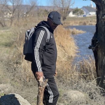 Horse Thief Park - Hubby with a piece of fallen tree - Parks Near Me - Stallion Springs, California Horse Thief Park - Hubby with a piece of fallen tree - Parks Near Me - Stallion Springs, California