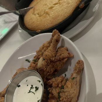 Porters Dining + Bar - Quail legs for an appetizer & skillet cornbread Fried Texas Quail Legs - Steakhouses Near Me - College Station, Texas Porters Dining + Bar - Quail legs for an appetizer & skillet cornbread Fried Texas Quail Legs - Steakhouses Near Me - College Station, Texas