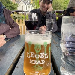 Z’s AmaZing kitchens - My son behind a fine IPA my wife and I shared.