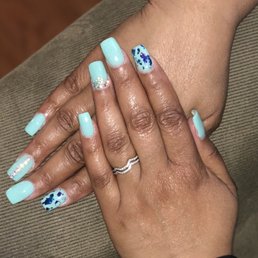 SNS with foil and rhinestone design SNS with foil and rhinestone design