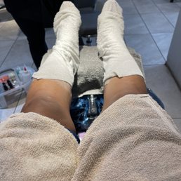 My lavender aromatherapy pedicure.