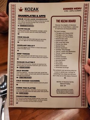 Menu photo 6 Kozak Ukrainian Restaurant Vancouver, BC Menu photo 6 Kozak Ukrainian Restaurant Vancouver, BC