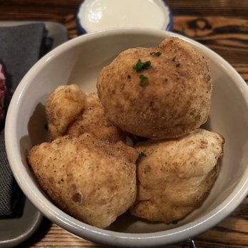 Rich Table - Dried Porcini Doughnuts, Raclette Dinner Bites - New American Near Me - San Francisco, California