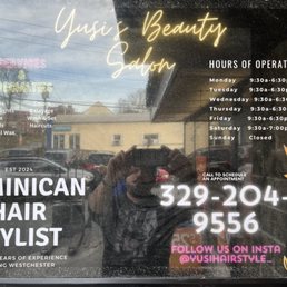 Exterior outside entrance of Yusi’s Beauty Salon - Ossining, New York Exterior outside entrance of Yusi’s Beauty Salon - Ossining, New York