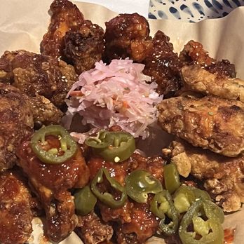 J’s Korean Cuisine - Korean chicken 24pcs wings (1-4 flavor) - Chicken Wings Near Me - Fullerton, California J’s Korean Cuisine - Korean chicken 24pcs wings (1-4 flavor) - Chicken Wings Near Me - Fullerton, California