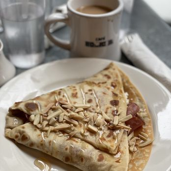 Cafe Bonjour - Montecristo crepe with ham and goat cheese and honey - Breakfast & Brunch Near Me - Boston, Massachusetts