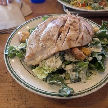 Mama's Comfort Food & Cocktails - I opted for the half a Caesar salad and added chicken. I can't imagine what this thing would look like as a large. - New American Near Me - Huntington Beach, California Mama's Comfort Food & Cocktails - I opted for the half a Caesar salad and added chicken. I can't imagine what this thing would look like as a large. - New American Near Me - Huntington Beach, California