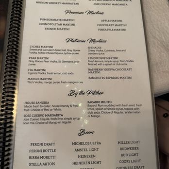 Banchetto Feast - Cocktails/martinis/beers - Seafood Near Me - Nanuet, New York