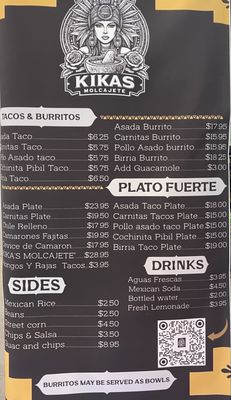 Menu photo 3 Kika's Molcajete Irvine, CA Menu photo 3 Kika's Molcajete Irvine, CA