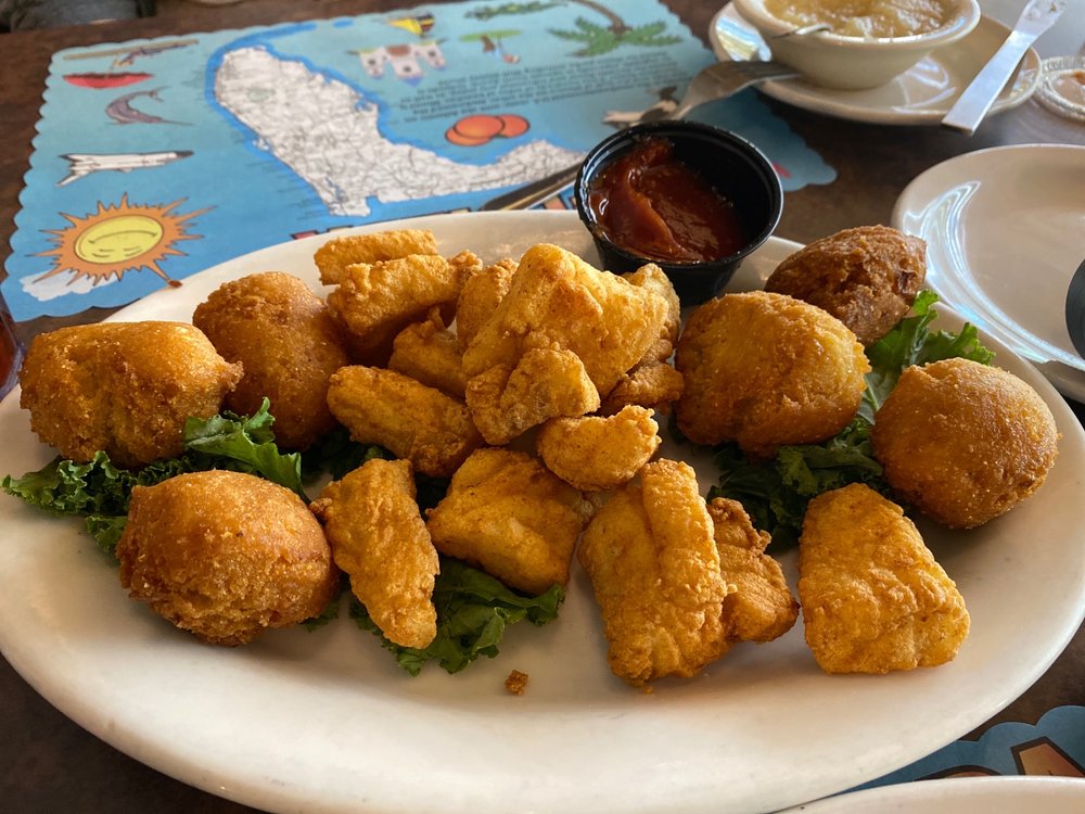 Order Cod Bites food online from Corky Bells Seafood & Steaks store, Fleming Island on bringmethat.com