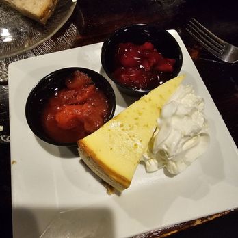 LB One Steakhouse - Cheesecake was small. The strawberry topping was very tasty. - Steakhouses Near Me - Egg Harbor Township, New Jersey